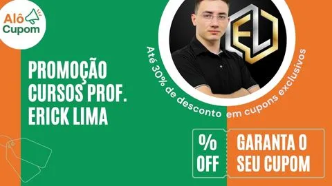 cupom de desconto prof. erick lima