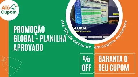 cupom de desconto planilha aprovado