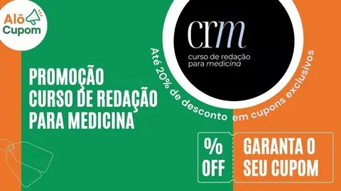 cupom de desconto CRM curso de redação para medicina