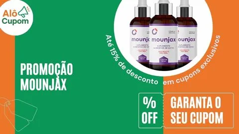 cupom de desconto do MOUNJAX