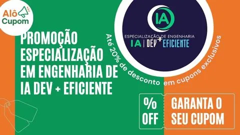 cupom de desconto especializacao em engenharia de ia dev eficiente